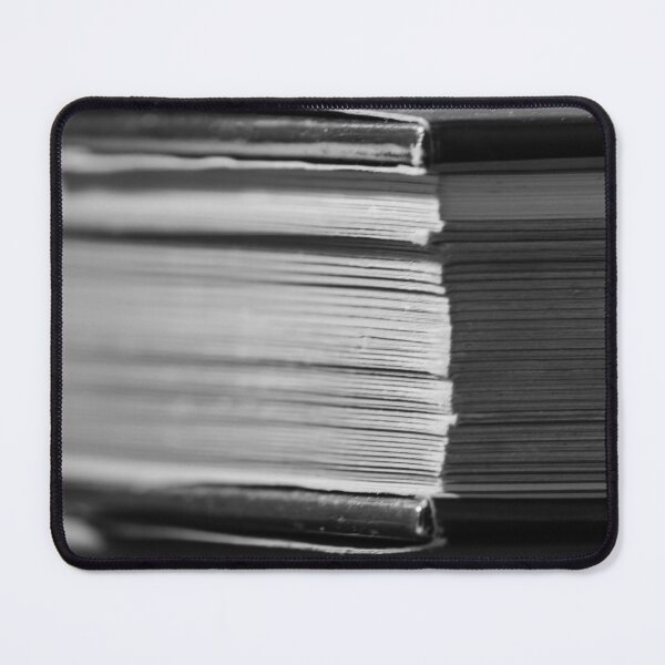 Item preview, Close-Up Black And White Photograph Of Book Pages And Spine Showing Paper Texture And Layers designed and sold by Nmallia.