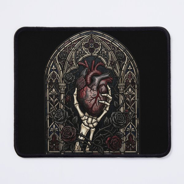 Item preview, Skeletal Hand with Heart — Gothic Cathedral Arch designed and sold by David Mateo ArtWorks.