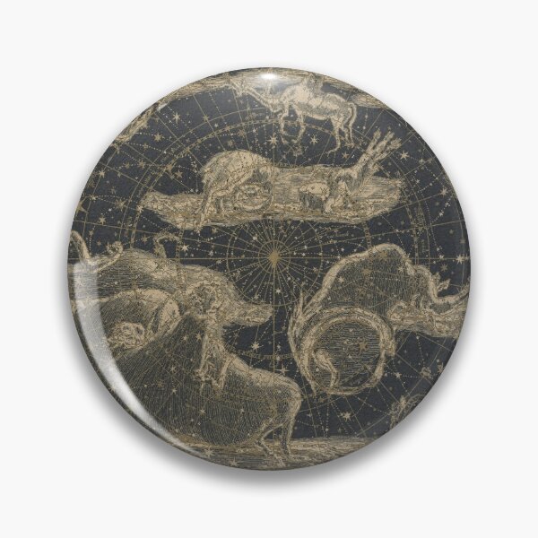 Item preview, Celestial Planisphere of the Northern Sky in Gilt designed and sold by PictorialWhimsy.