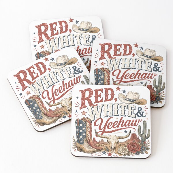 Item preview, Red, white & yeehaw in the desert designed and sold by Side Quest Co..