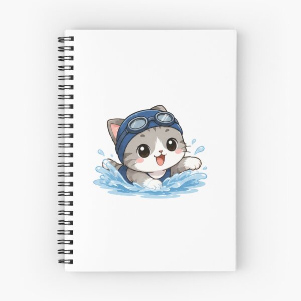 Item preview, Cute Swimming Tabby Kitten in Goggles designed and sold by  Cat Lady.