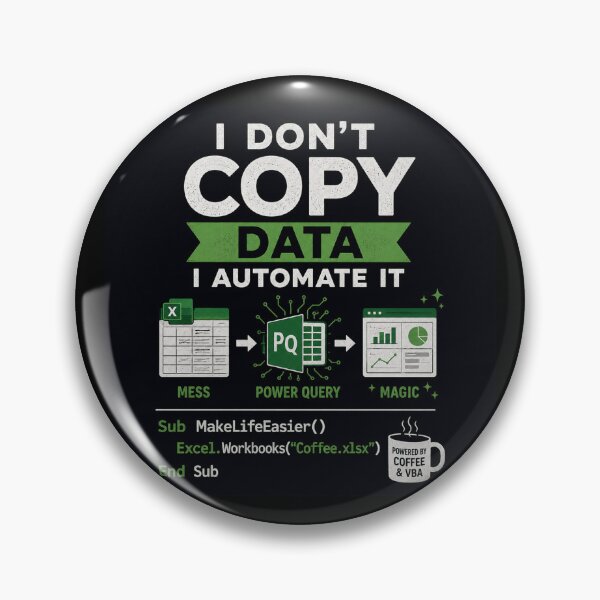 Item preview, No copio datos, los automatizo | Camiseta de analista de Power Query y Excel designed and sold by Cavalier-org.
