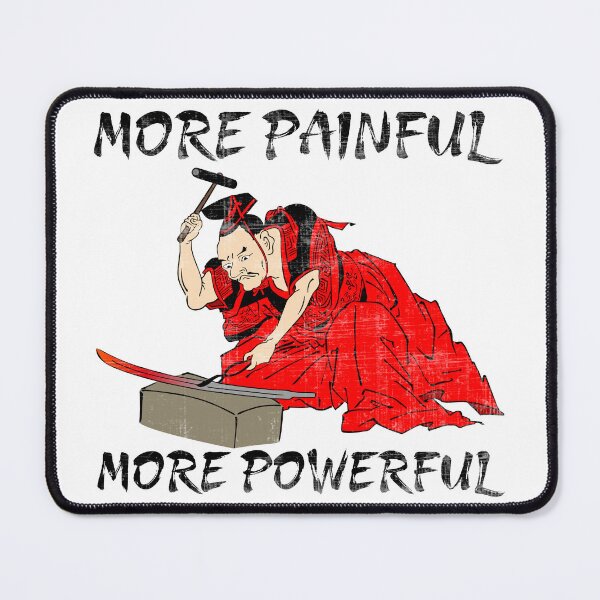 Item preview, more painful more powerful - vintage japanese traditional blacksmith ukiyo e designed and sold by XIOMOS.