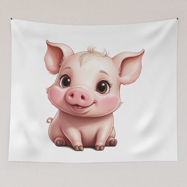 Item preview, Cute cartoon piggy.  designed and sold by NewtBoo.