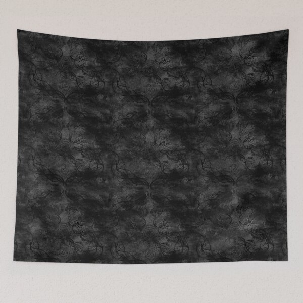 Item preview, Black Gothic Ornament On Dark Background designed and sold by Visual Arts Dominika Cybuch.