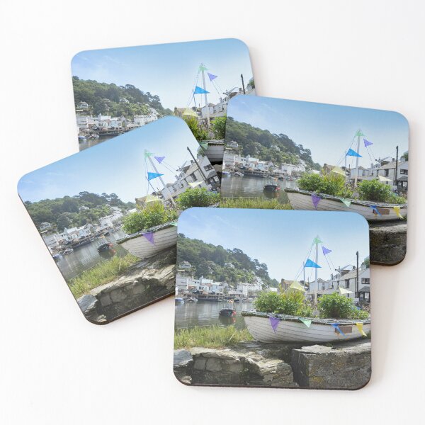 Item preview, Polperro Cornwall Harbourside boat designed and sold by kathleenjean.