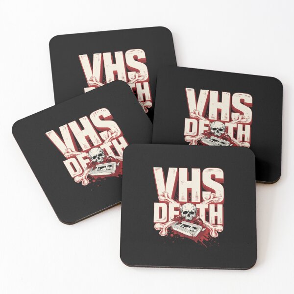 Item preview, VHS or Death, Retro Horror Skull Punk Vintage 80s Graphic designed and sold by CryptReel.