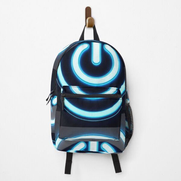 Item preview, Power button neon blue designed and sold by JALNERVION SHOP.
