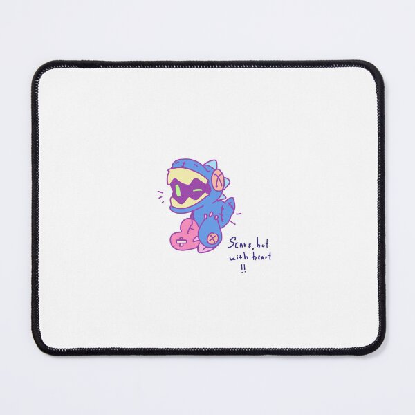 Item preview, Scars But With Heart Cute Plush Monster designed and sold by PeaceTypo.