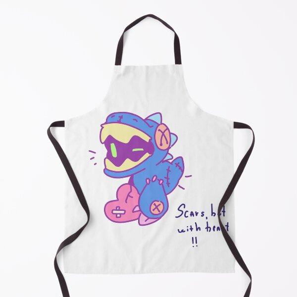 Item preview, Scars But With Heart Cute Plush Monster designed and sold by PeaceTypo.