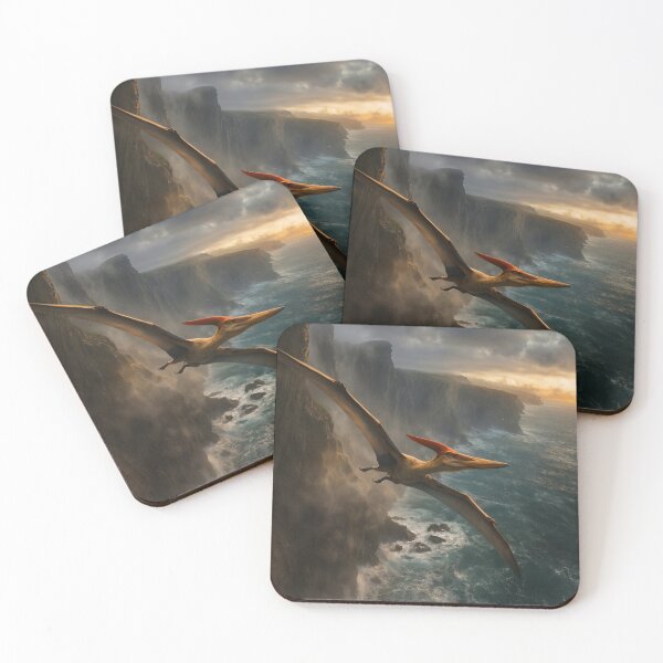 Item preview, Pteranodon above the cliffs designed and sold by Fantastic Dinosaurs.