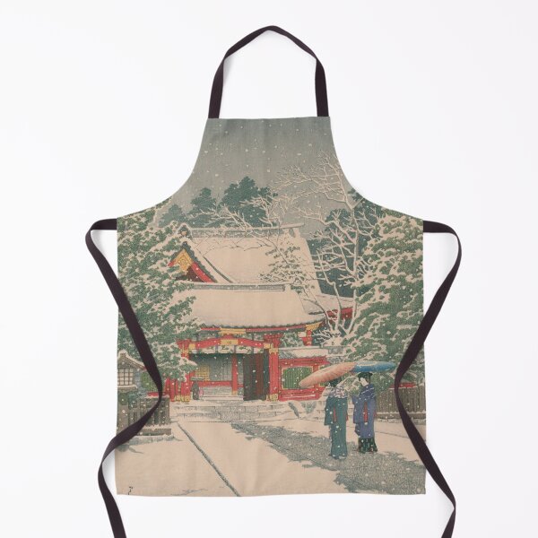Item preview, Snow at Yuka Shrine Shiobara - Kawase Hasui Shin-hanga designed and sold by vekotpu.
