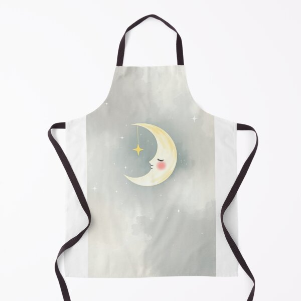 Item preview, Whimsical Sleeping Moon Nursery Wall Art designed and sold by Vida e Arte.