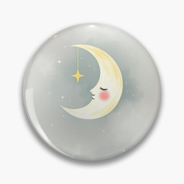 Item preview, Whimsical Sleeping Moon Nursery Wall Art designed and sold by Vida e Arte.