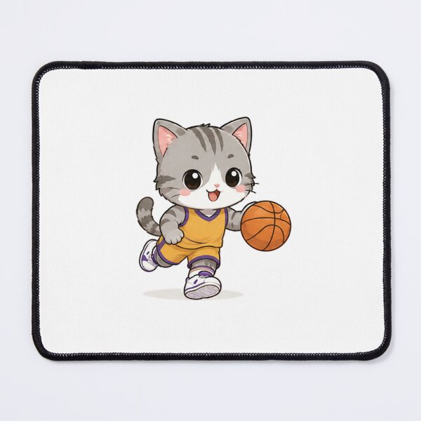 Item preview, Cute Cat Dribbling a Basketball designed and sold by Cat Lady.