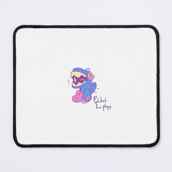 Item preview, Patched For Play Cute Monster Plushie designed and sold by PeaceTypo.