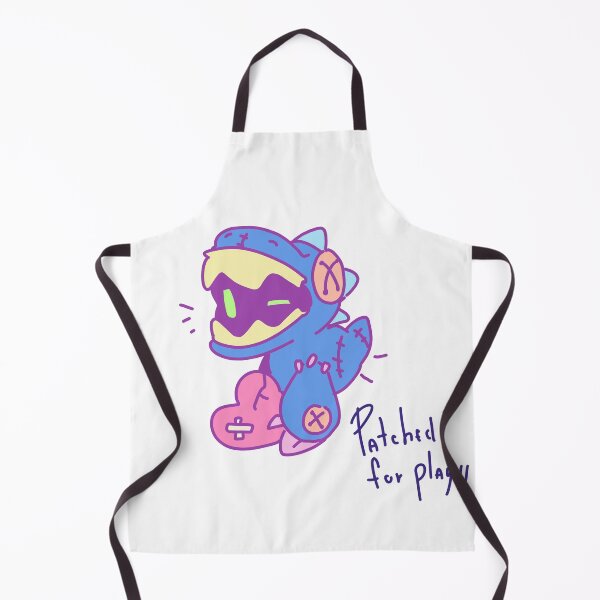 Item preview, Patched For Play Cute Monster Plushie designed and sold by PeaceTypo.