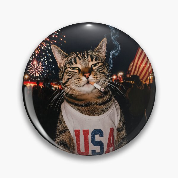 Item preview, Smoking Cat, Fourth of July  designed and sold by KillianGrantM.