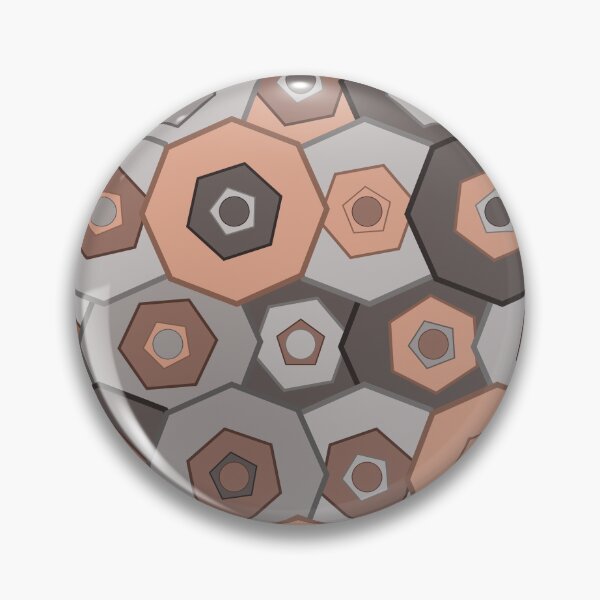 Item preview, Hamburg Industrial Copper and Grey Geometric Pattern designed and sold by Patterns 1920.