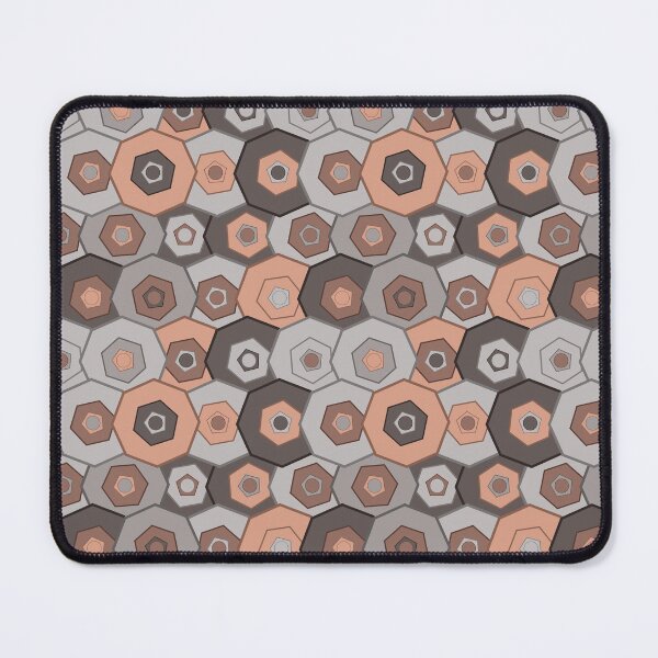 Item preview, Hamburg Industrial Copper and Grey Geometric Pattern designed and sold by Patterns 1920.