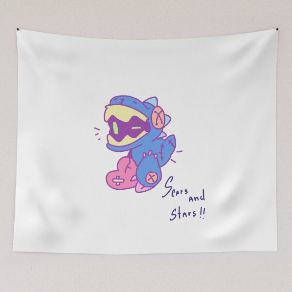 Item preview, Scars And Stars Cute Stitched Dino designed and sold by PeaceTypo.
