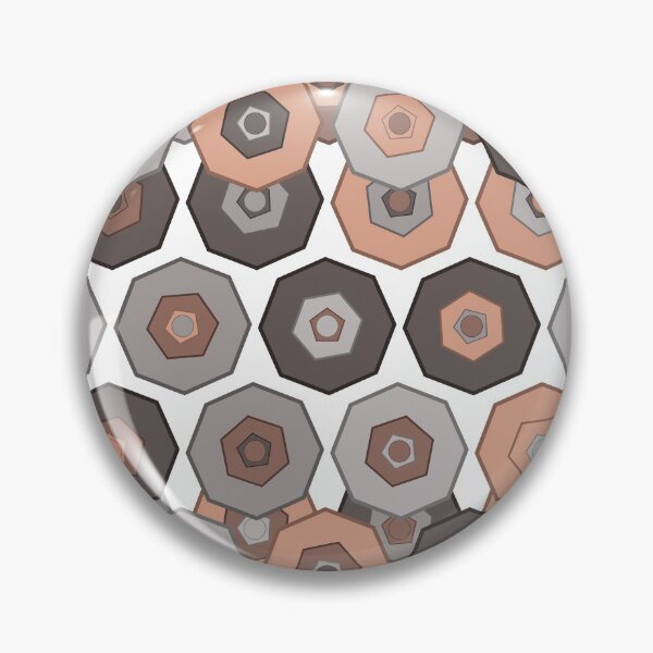 Item preview, Detroit Industrial Copper and Grey Geometric Pattern designed and sold by Patterns 1920.