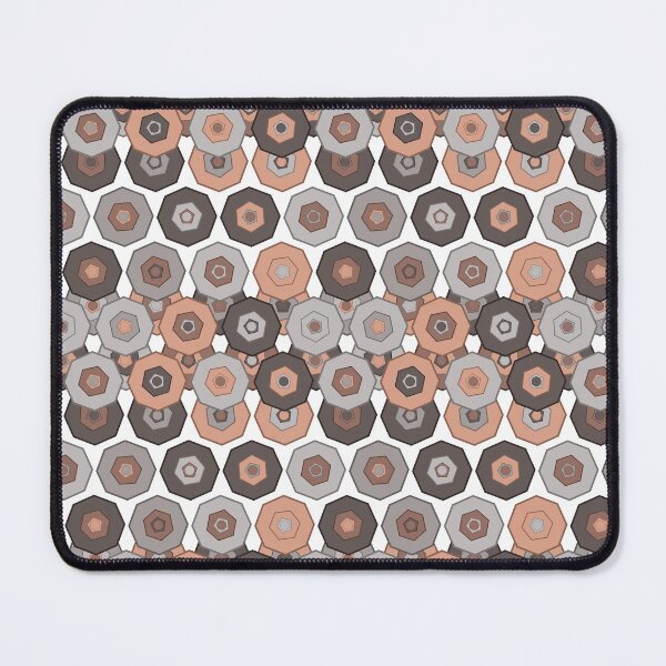 Item preview, Detroit Industrial Copper and Grey Geometric Pattern designed and sold by Patterns 1920.