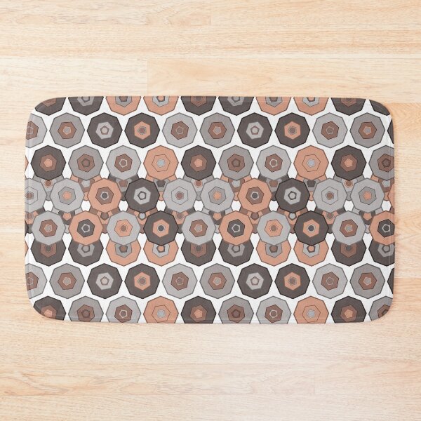 Item preview, Detroit Industrial Copper and Grey Geometric Pattern designed and sold by Patterns 1920.