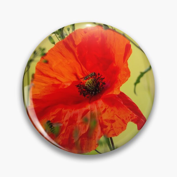 Item preview, Poppies and hover flies designed and sold by StelleryART.
