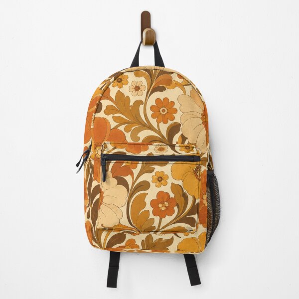 Item preview, Retro 70s Floral Pattern | Groovy Orange Flower Power Design | Vintage Boho Aesthetic designed and sold by MoodLay.