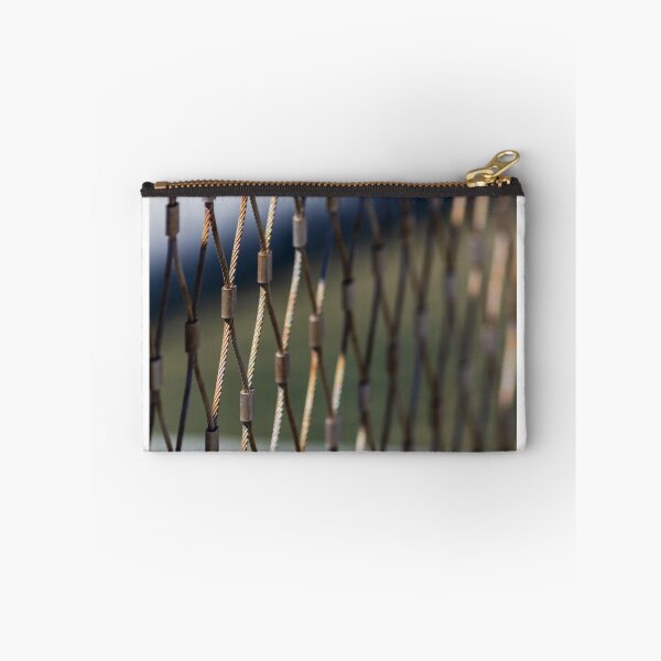 Item preview, Close-Up Metal Cable Mesh Fence With Diamond Pattern and Shallow Depth of Field designed and sold by Nmallia.