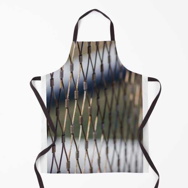 Item preview, Close-Up Metal Cable Mesh Fence With Diamond Pattern and Shallow Depth of Field designed and sold by Nmallia.