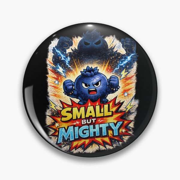 Item preview, Small But Mighty Funny Tough Blueberry Motivational Design designed and sold by irfanshikh.