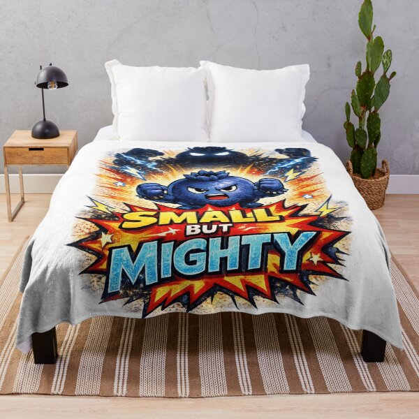 Item preview, Small But Mighty Funny Tough Blueberry Motivational Design designed and sold by irfanshikh.
