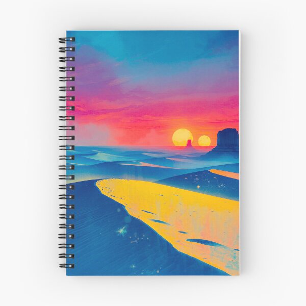 Item preview, Shifting Sands Alien Desert Watercolor Landscape designed and sold by Luminous Wilds.