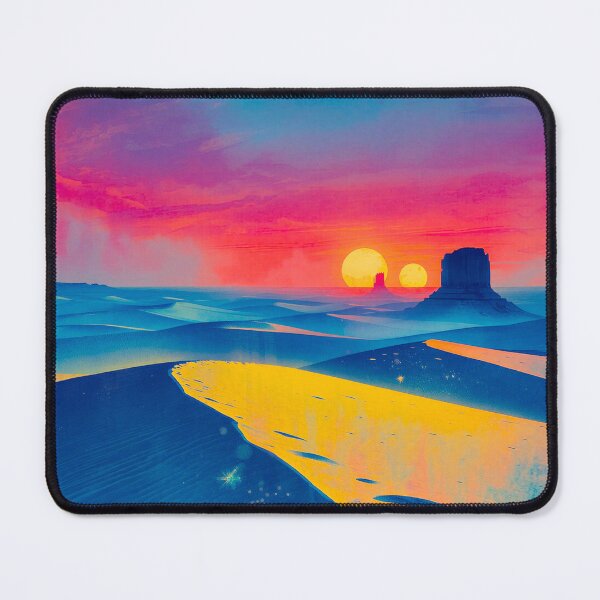 Item preview, Shifting Sands Alien Desert Watercolor Landscape designed and sold by Luminous Wilds.