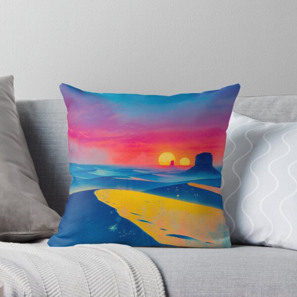 Item preview, Shifting Sands Alien Desert Watercolor Landscape designed and sold by Luminous Wilds.
