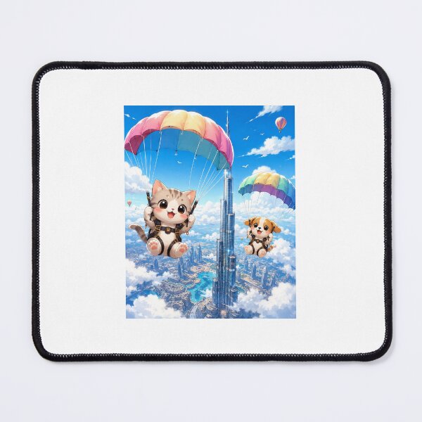 Item preview, Sky Leap Adventure – Cat & Dog Cloud Dive designed and sold by QuirkNest Studio .
