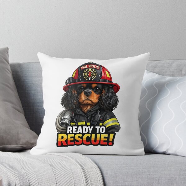 Item preview, Ready to Rescue Black and Tan Cavalier designed and sold by SpottyRainbow.
