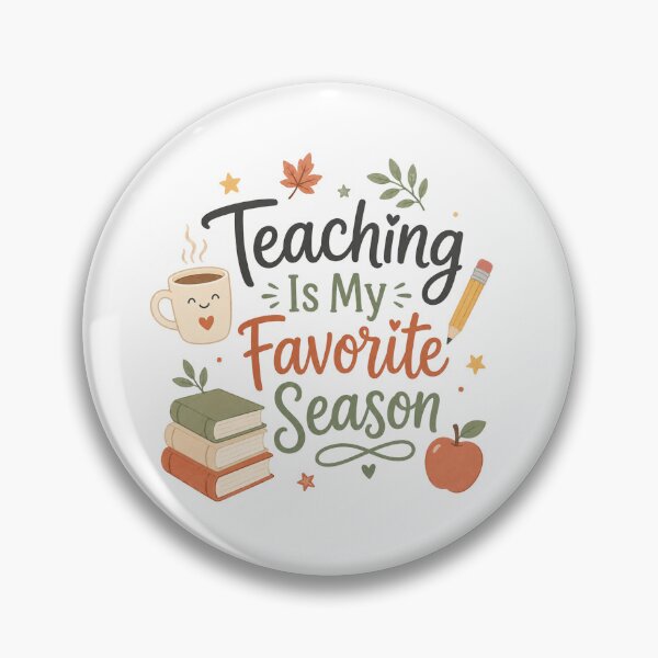 Item preview, Teaching Is My Favorite Season - Minimal Teacher Fall Design designed and sold by KHCreative2025.