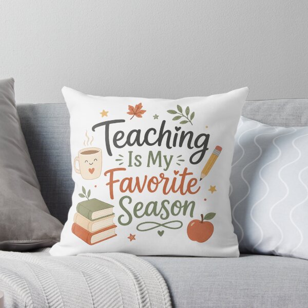 Item preview, Teaching Is My Favorite Season - Minimal Teacher Fall Design designed and sold by KHCreative2025.