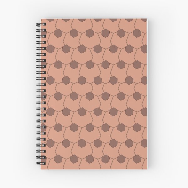 Item preview, Tucson Terracotta Hexagon Network Pattern designed and sold by Patterns 1920.