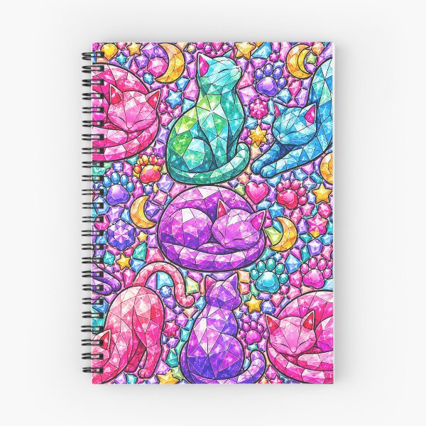 Item preview, Crystal Gem Cat Mosaic Magical Pattern designed and sold by DjFreeq.