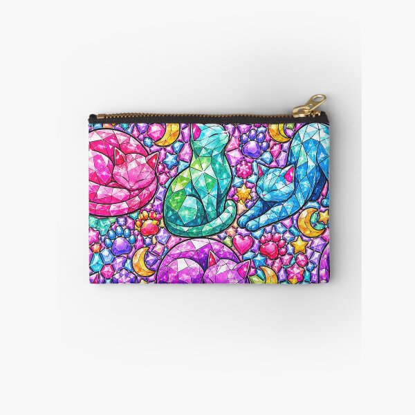 Item preview, Crystal Gem Cat Mosaic Magical Pattern  designed and sold by DjFreeq.