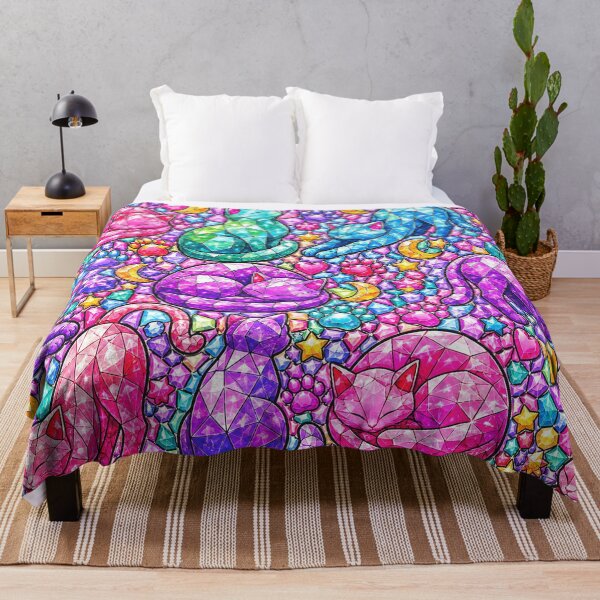 Item preview, Crystal Gem Cat Mosaic Magical Pattern  designed and sold by DjFreeq.