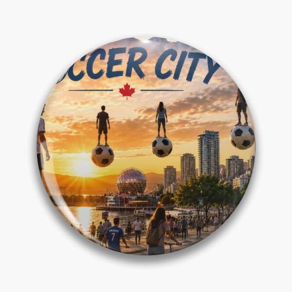 Item preview, Vancouver Soccer City designed and sold by CosmicDreamAI.
