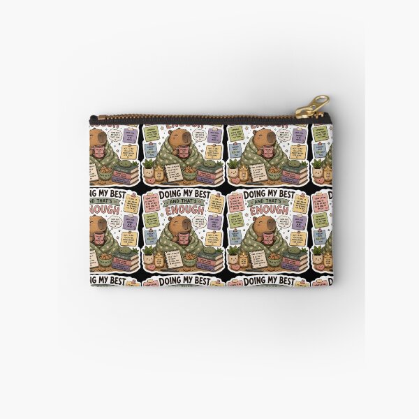Item preview, Doing My Best Capybara Sticker | Self Love, Mental Health & Positive Affirmation designed and sold by GenZStickerHub1.
