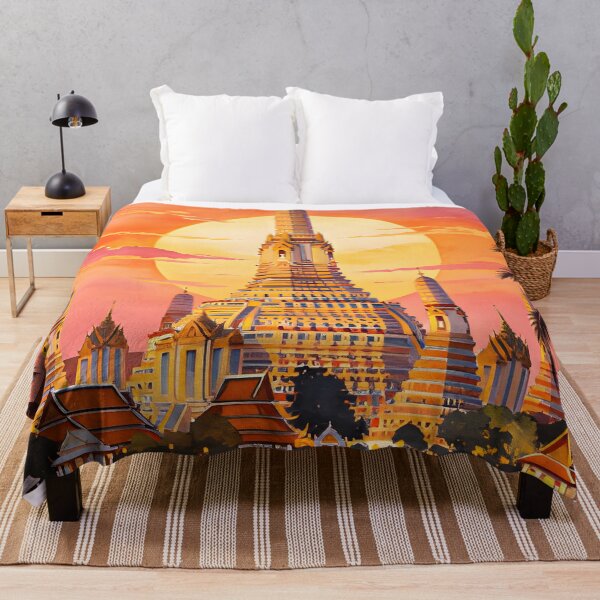 Item preview, WAT ARUN SUNSET Temple of Dawn designed and sold by Spirit of Siam.