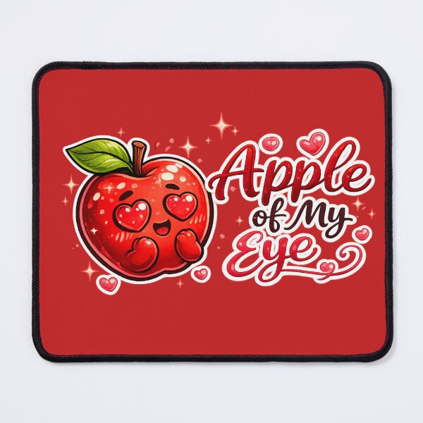 Item preview, Apple Of My Eye Cute Heart Eyes Apple Love Quote Design designed and sold by irfanshikh.