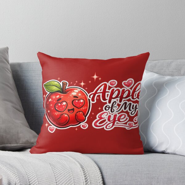 Item preview, Apple Of My Eye Cute Heart Eyes Apple Love Quote Design designed and sold by irfanshikh.